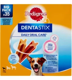 Snack igiene orale per cani di taglia piccola pedigree "dentastix", 35 pezzi