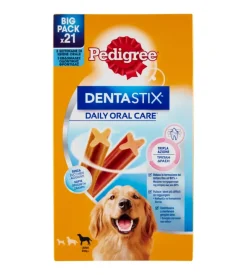 Snack igiene orale per cani di taglia grande pedigree "dentastix", 21 pezzi