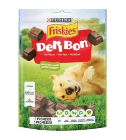 Snack per cani purina friskies "deli-bon" con manzo 130 gr