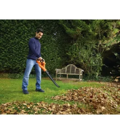 Soffiatore da giardino black + decker "gwc1820pc-qw" con batteria al litio power command 18v 2.0ah.