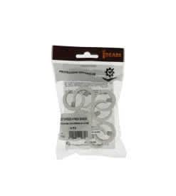 Sottopiede a pinza bianco ø 24 - 26 mm. con perno 8 pz.