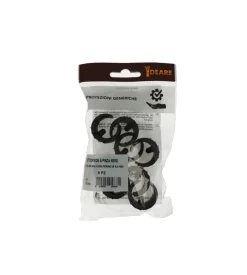 Sottopiede a pinza nero ø 24 - 26 mm. con perno 8 pz.