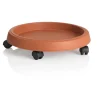 Sottovaso c ruote d. 30 terracotta
