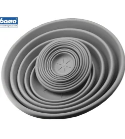 Sottovaso rotondo d. 26 grigio