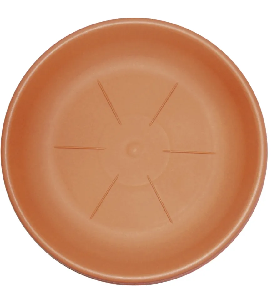 Sottovaso rotondo d.14 terracotta