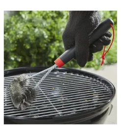 Spazzola per barbecue weber in acciaio 30 cm