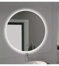 Specchio "cassiopea" con led integrato, ø 60cm