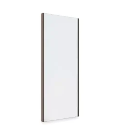 Specchio estraibile per armadio color moka, 340x1000 mm