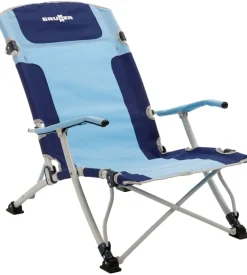 Spiaggina pieghevole brunner "bula xl" in acciaio e poliestere azzurro e blu 61x74x87/31 cm