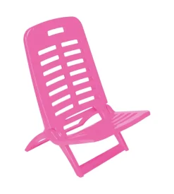 Spiaggina pieghevole "playa" in polipropilene fucsia 40x51,5x62 cm