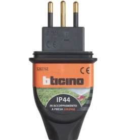 Spina 10a in caucciu' bimateria - bticino.