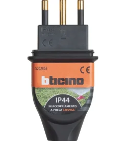 Spina 16a in caucciu' bimateria - bticino.