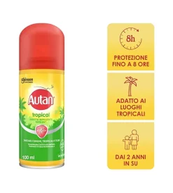 Spray secco antizanzare autan "tropical" 100 ml