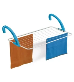 Stendibiancheria da balcone "dino", 107x55x25 cm