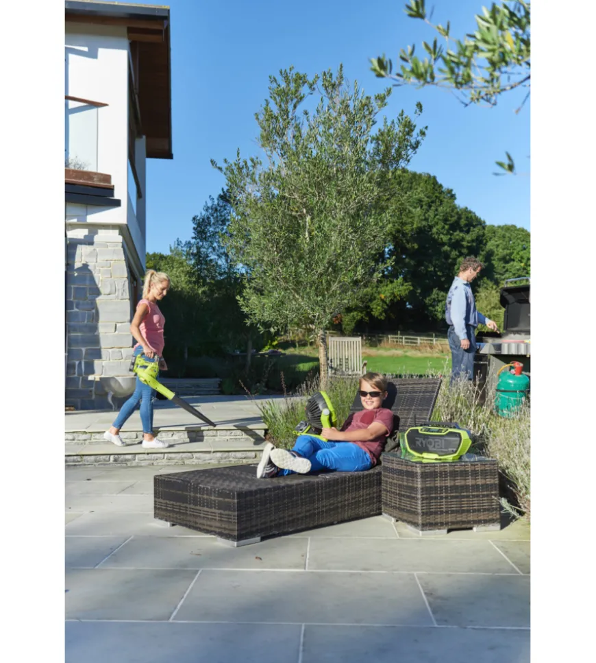 Stereo a batteria ryobi "r18rh-0" con bluetooth, solo corpo macchina