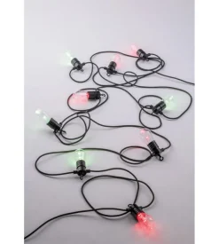 Stringa led elettrificata "picnic" nera 10m, 5w