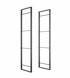 Struttura per scaffale lader in acciaio nero, 115 cm