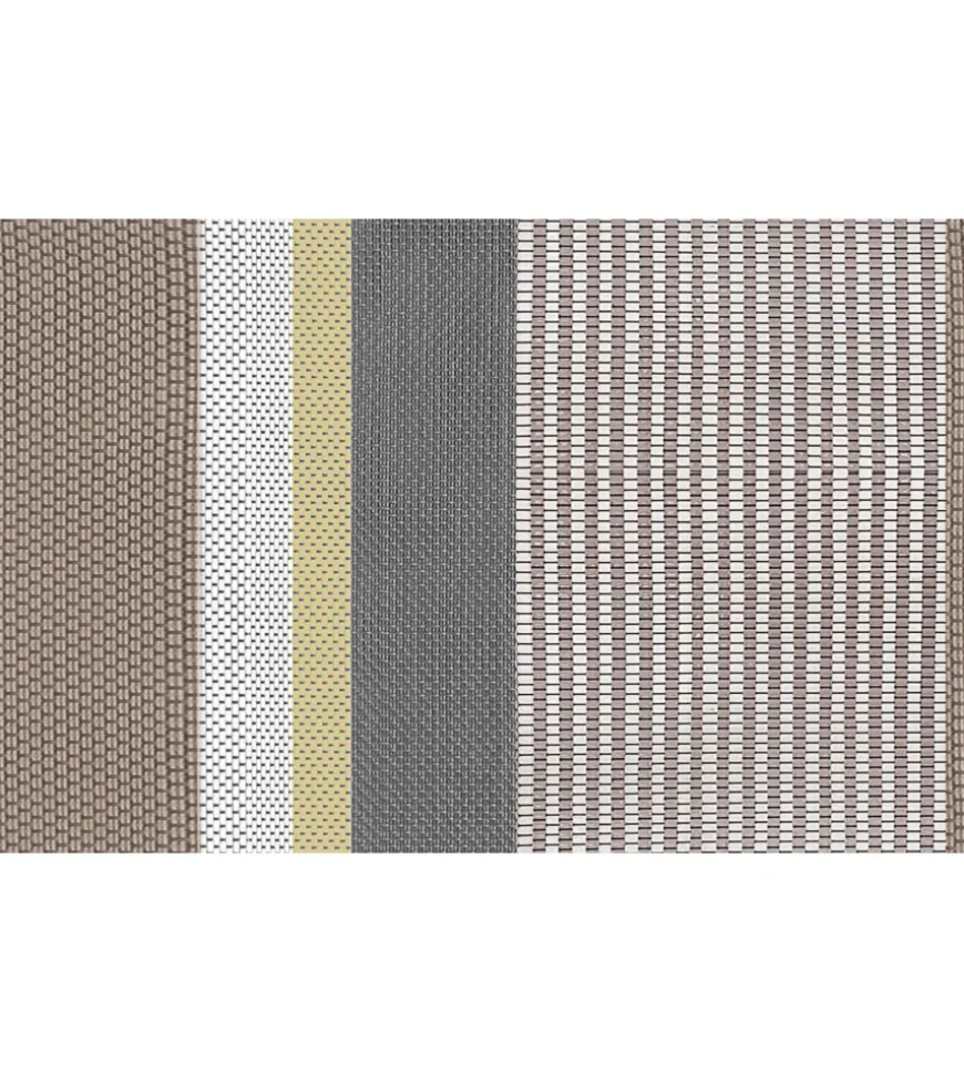 Stuoia da campeggio brunner "kinetic 500" a righe marrone 300x500 cm