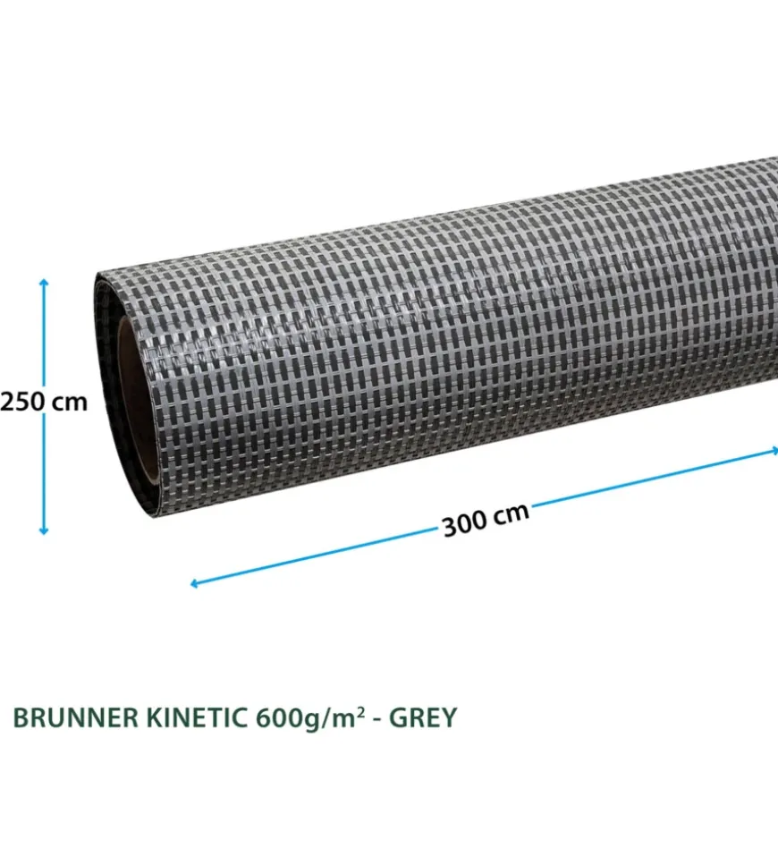 Stuoia da campeggio brunner "kinetic 600" grigio 300x700 cm