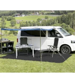 Stuoia da campeggio brunner "balmat" nero e bianco 250x350 cm