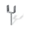 Supporto a "u" per pali 121 x 65 x 105 x 200 mm.