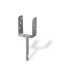 Supporto a "u" per pali 71 x 50 x 200 x 150 mm.