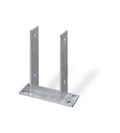 Supporto per pali da avvitare 71 x 60 x 200 x 200 mm.