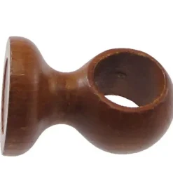 Supporto per soffitto per bastone ø28mm con viti e tasselli - colore teak.