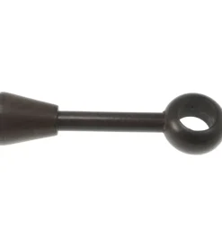 Supporto regolabile per bastone ø28mm con viti e tasselli - colore noce.