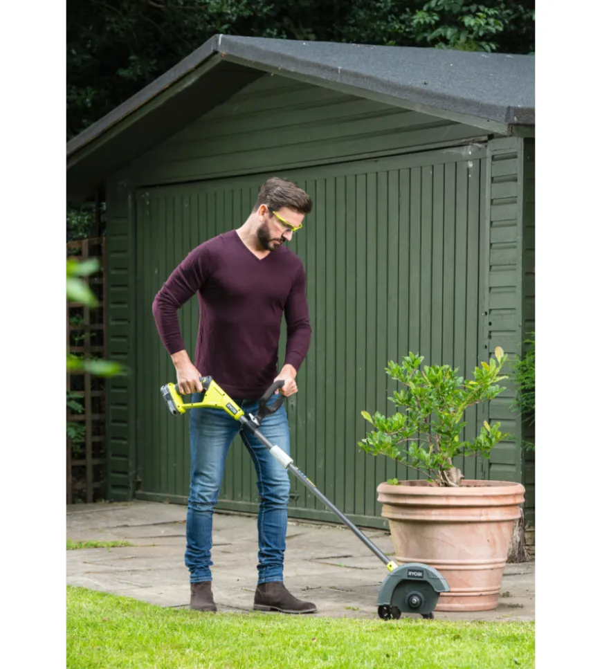 Tagliabordi a batteria ryobi "ry18ega-0" 18v, solo corpo macchina