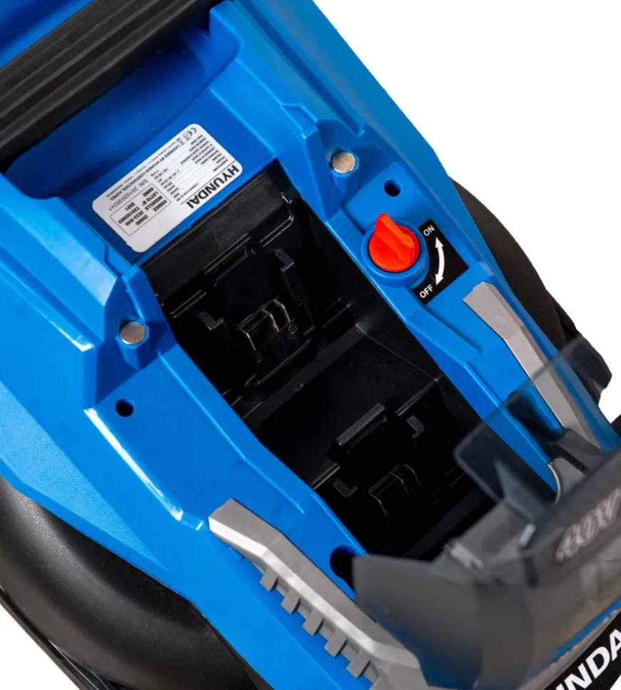 Tagliaerba a batteria hyundai "25600" taglio da 33 cm 40v, solo corpo macchina