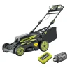 Tagliaerba a batteria trazionato ryobi "ry36lmx51a-160" taglio 51 cm 36v, batteria 6.0 ah inclusa