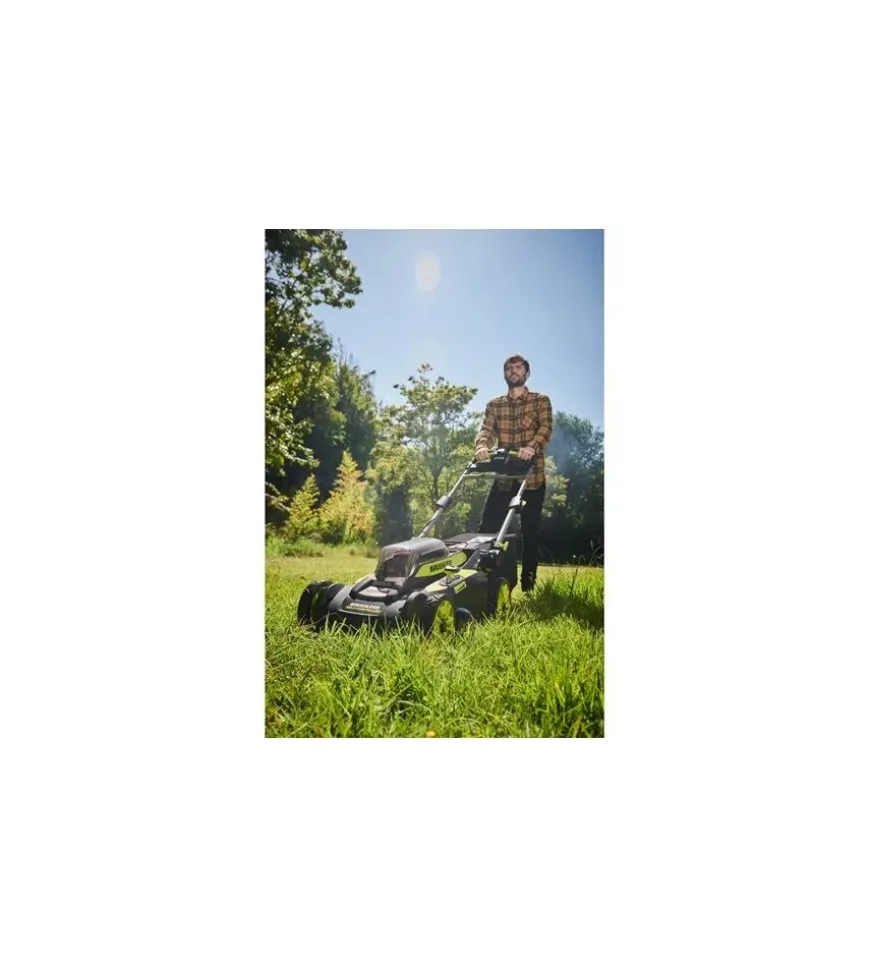 Tagliaerba a batteria trazionato ryobi "ry36lmx51a-160" taglio 51 cm 36v, batteria 6.0 ah inclusa