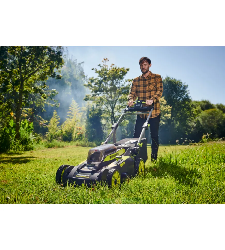 Tagliaerba a batteria trazionato ryobi "ry36lmx51a-160" taglio 51 cm 36v, batteria 6.0 ah inclusa