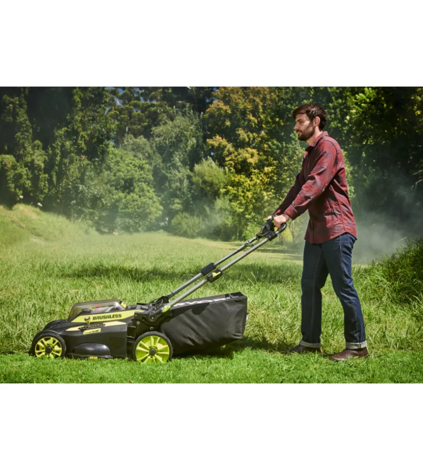 Tagliaerba a batteria trazionato ryobi "ry36lmx51a-160" taglio 51 cm 36v, batteria 6.0 ah inclusa