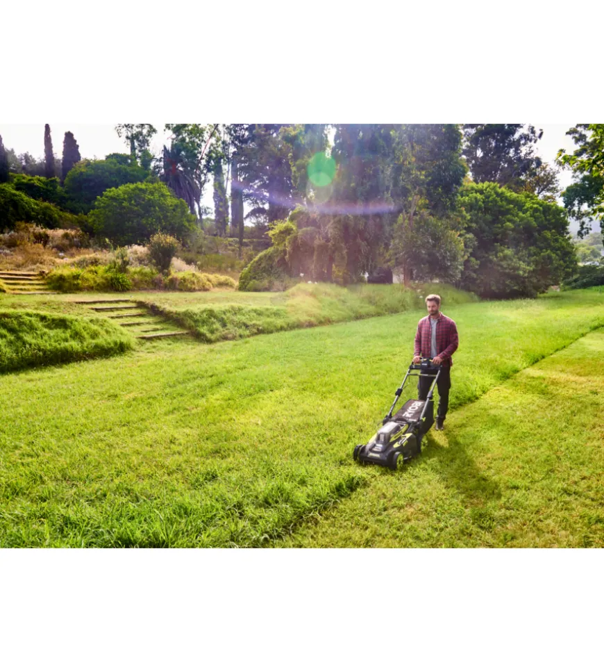 Tagliaerba a batteria trazionato ryobi "ry36lmx51a-160" taglio 51 cm 36v, batteria 6.0 ah inclusa