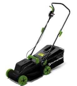 Tagliaerba elettrico a spinta supherba "sh1200" taglio 32 cm 1200 w