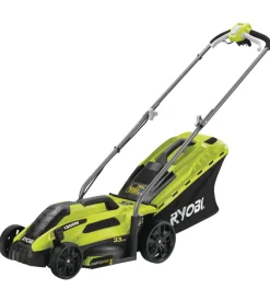 Tagliaerba elettrico ryobi "rlm13e33s" larghezza taglio 33 cm 1300 w