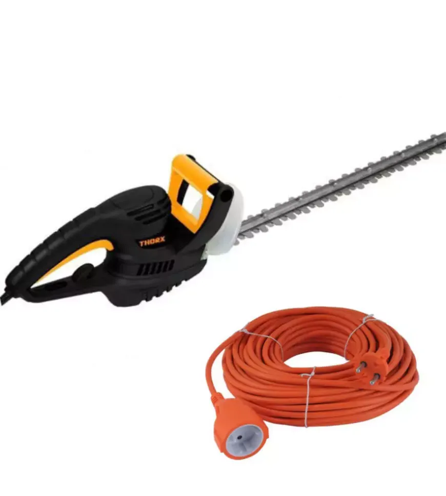 Tagliasiepi elettrico thorx lama 61 cm 600 w + prolunga 25 mt