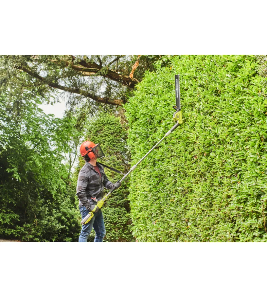 Tagliasiepi telescopico a batteria ryobi "ry36pht50a-0"  lama 50 cm 36v, solo corpo macchina