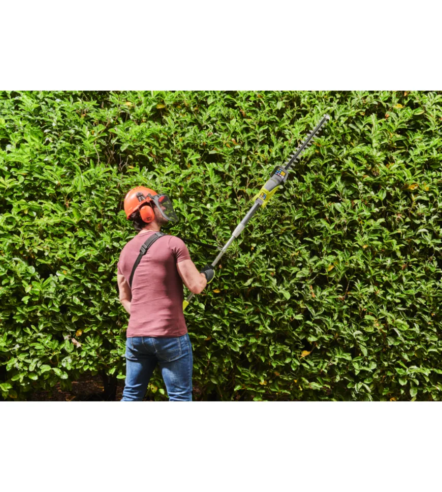 Tagliasiepi telescopico a batteria ryobi "ry36pht50a-0"  lama 50 cm 36v, solo corpo macchina