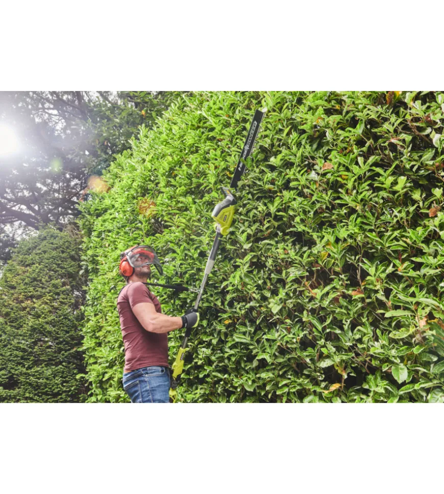 Tagliasiepi telescopico a batteria ryobi "ry36pht50a-0"  lama 50 cm 36v, solo corpo macchina