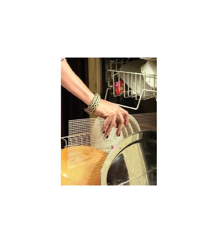 Tappetino antiaderente per griglia barbecue.