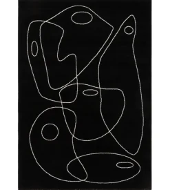 Tappeto "atelier" nero, 200x290 cm