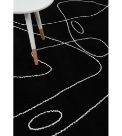 Tappeto "atelier" nero, 133x190 cm