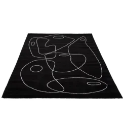 Tappeto "atelier" nero, 160x230 cm