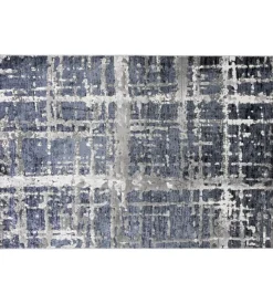Tappeto "double" blu, 160x230 cm