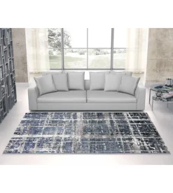 Tappeto "double" blu, 160x230 cm