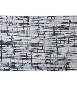 Tappeto "double" celeste, 160x230 cm
