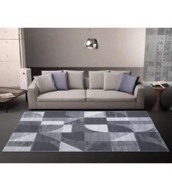 Tappeto "double" grigio, 133x190 cm